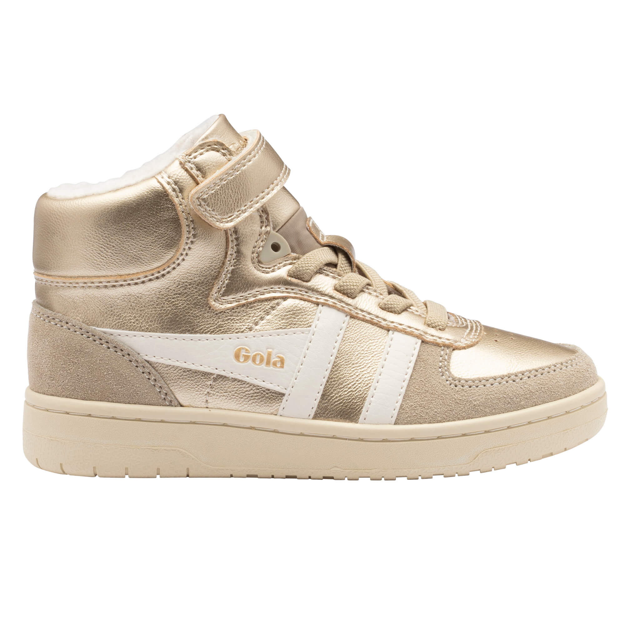 gola-talon-glimmer-kinder-high-top-sneaker-gold-metallic image 1