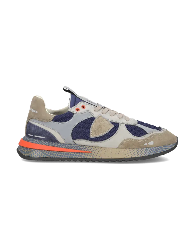 philippe-model-olympique-herren-sneaker-grau-blau image 1