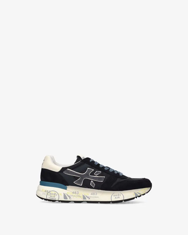 premiata-mick-7716-herren-sneaker-navy-3-cm-sohle image 1