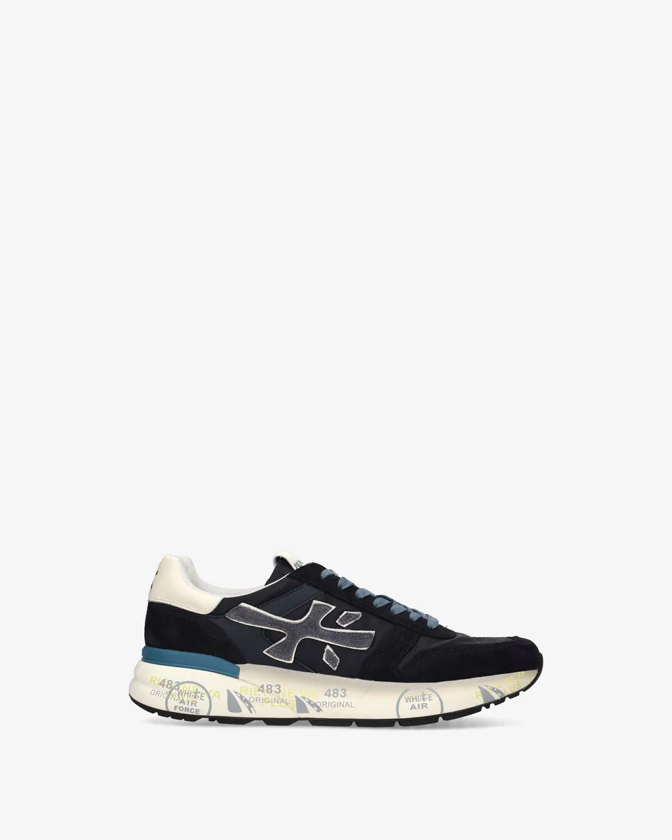 premiata-mick-7716-herren-sneaker-navy-3-cm-sohle image 1