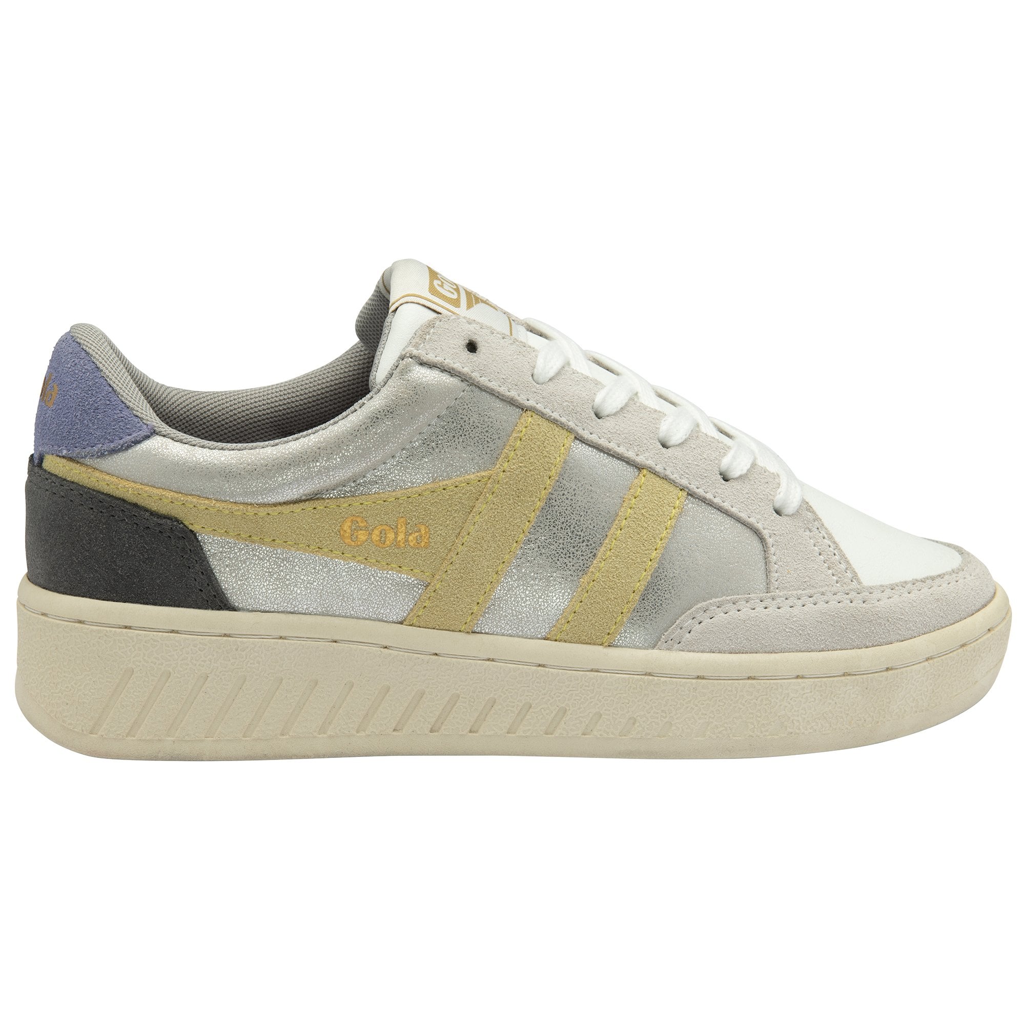 gola-superslam-blaze-sneaker-f-r-damen-silber-metallic-court image 1