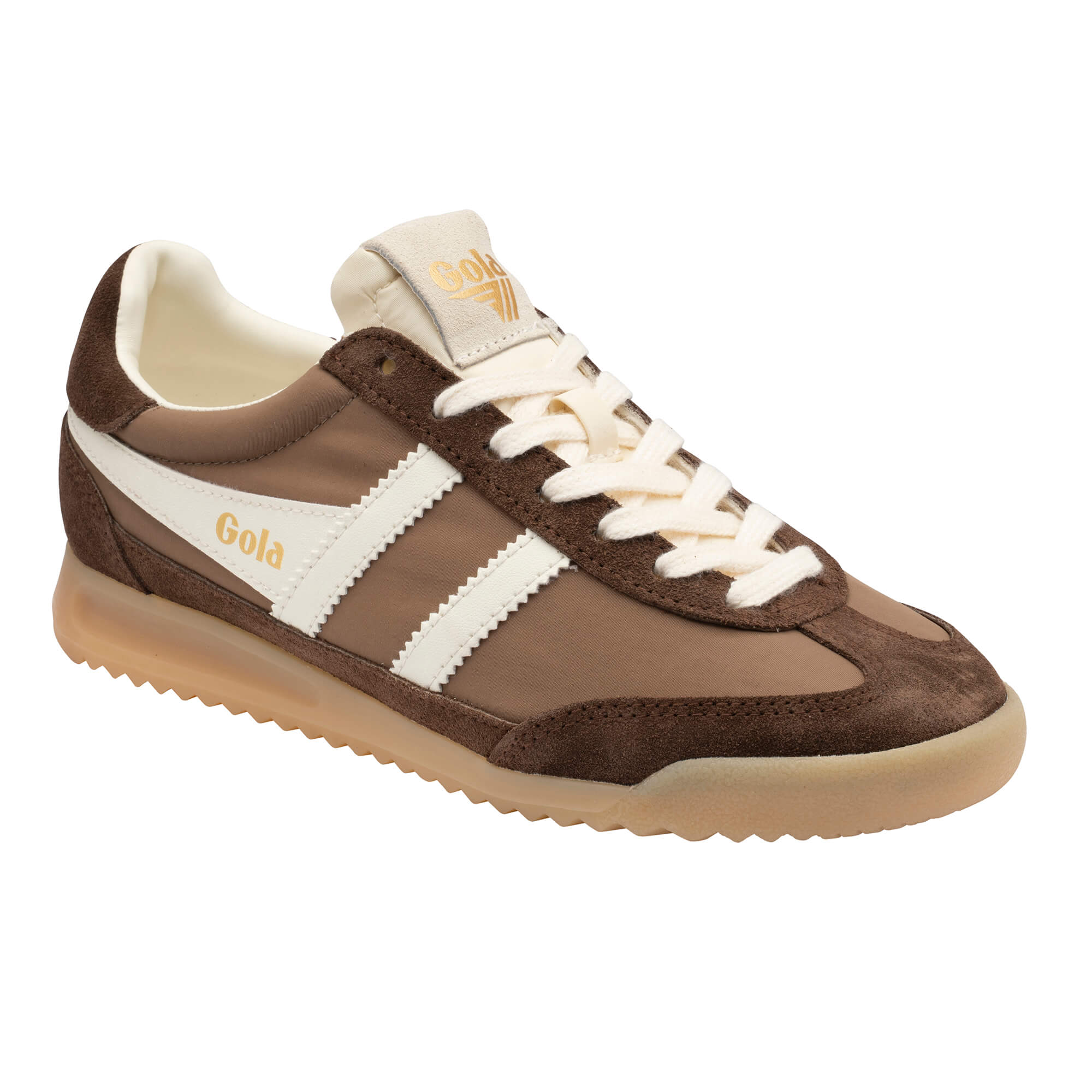 gola-firefly-sneaker-f-r-damen-otterbraun-dunkelbraun-off-white image 2