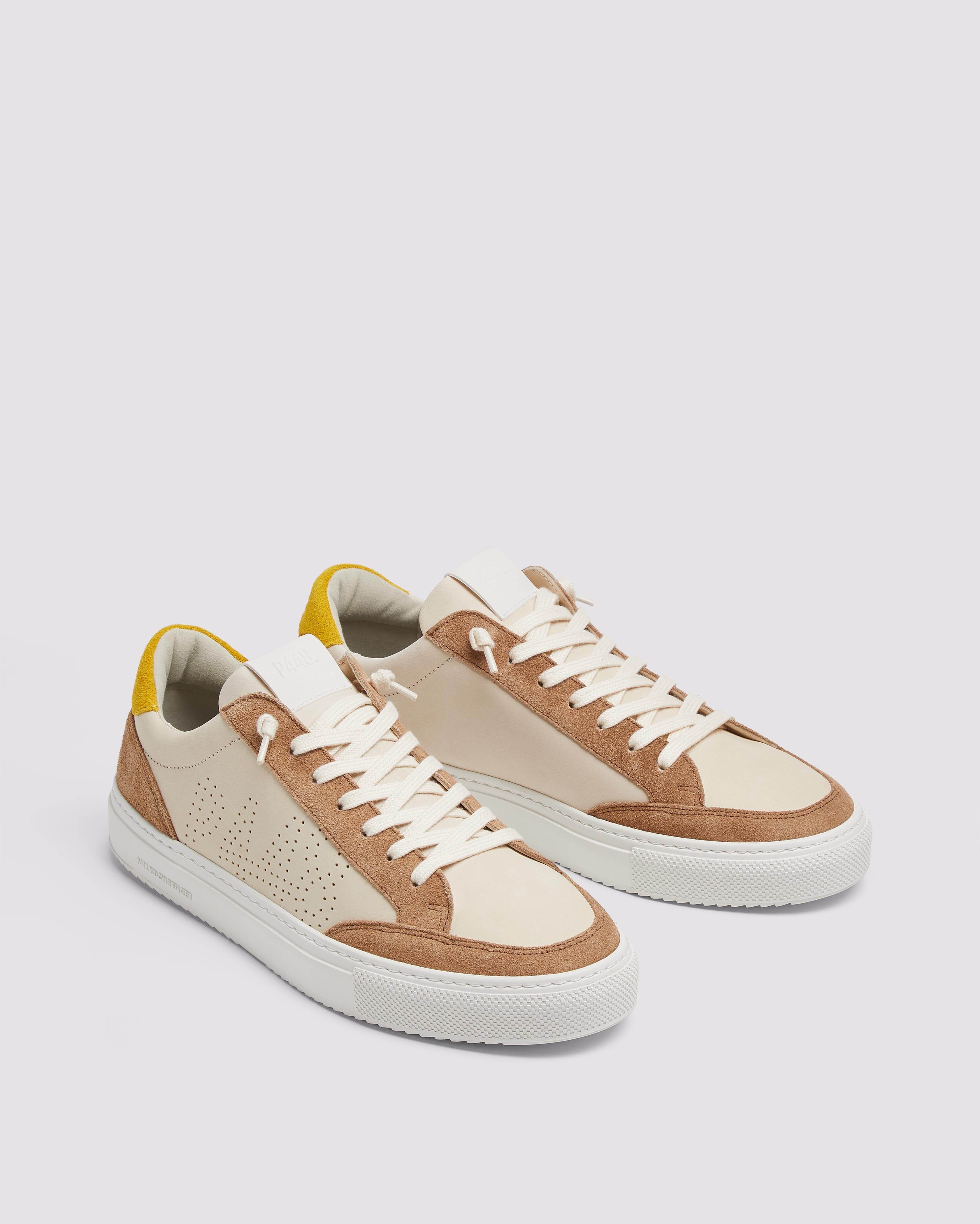 p448-soho-rodeo-low-top-sneaker-cream-braun image 3