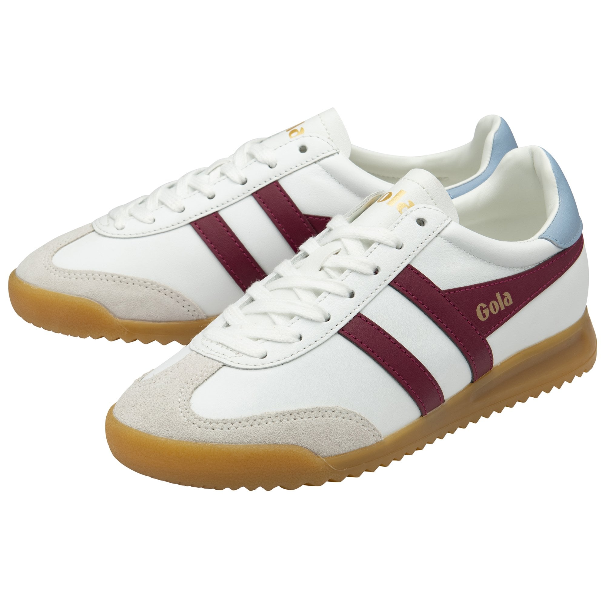 gola-torpedo-damen-sneaker-wei-leder-kirschrot-hellblau image 3