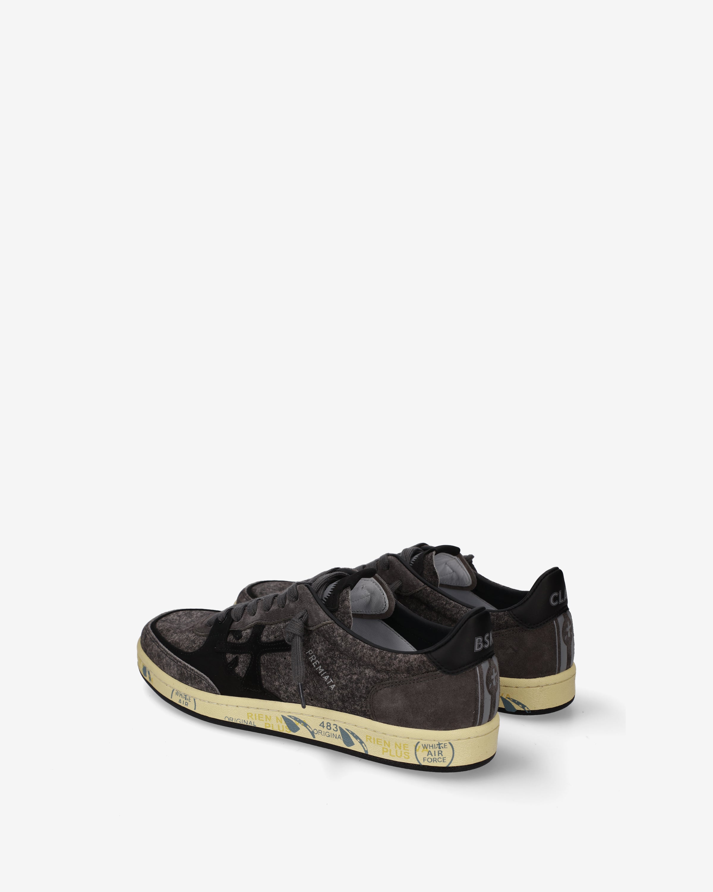 premiata-bskt-clay-8713-sneaker-grey-suede-used-look image 5