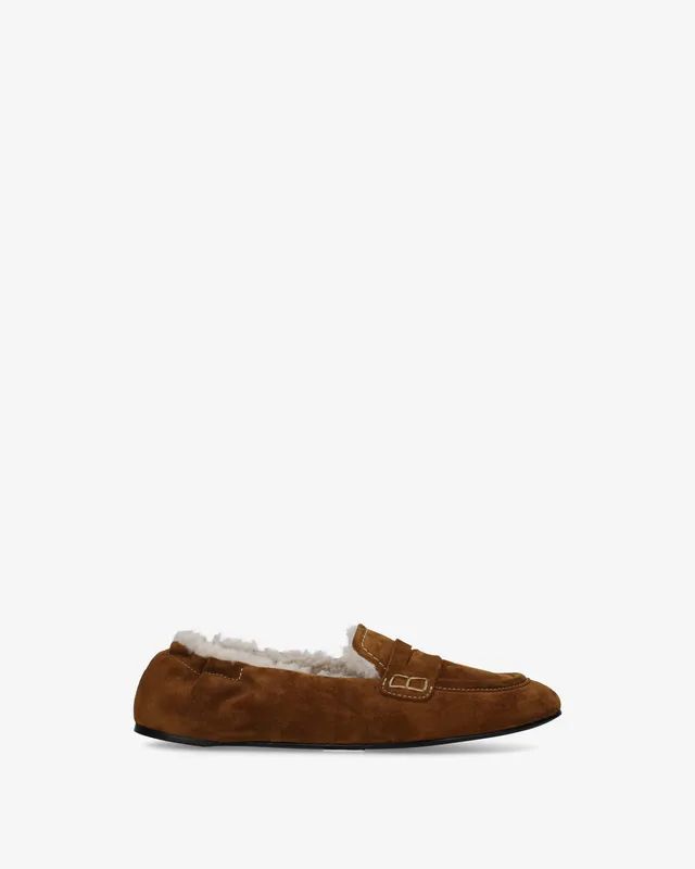 premiata-pocket-loafer-damen-cognac-vintage-leder-mit-shearling image 1