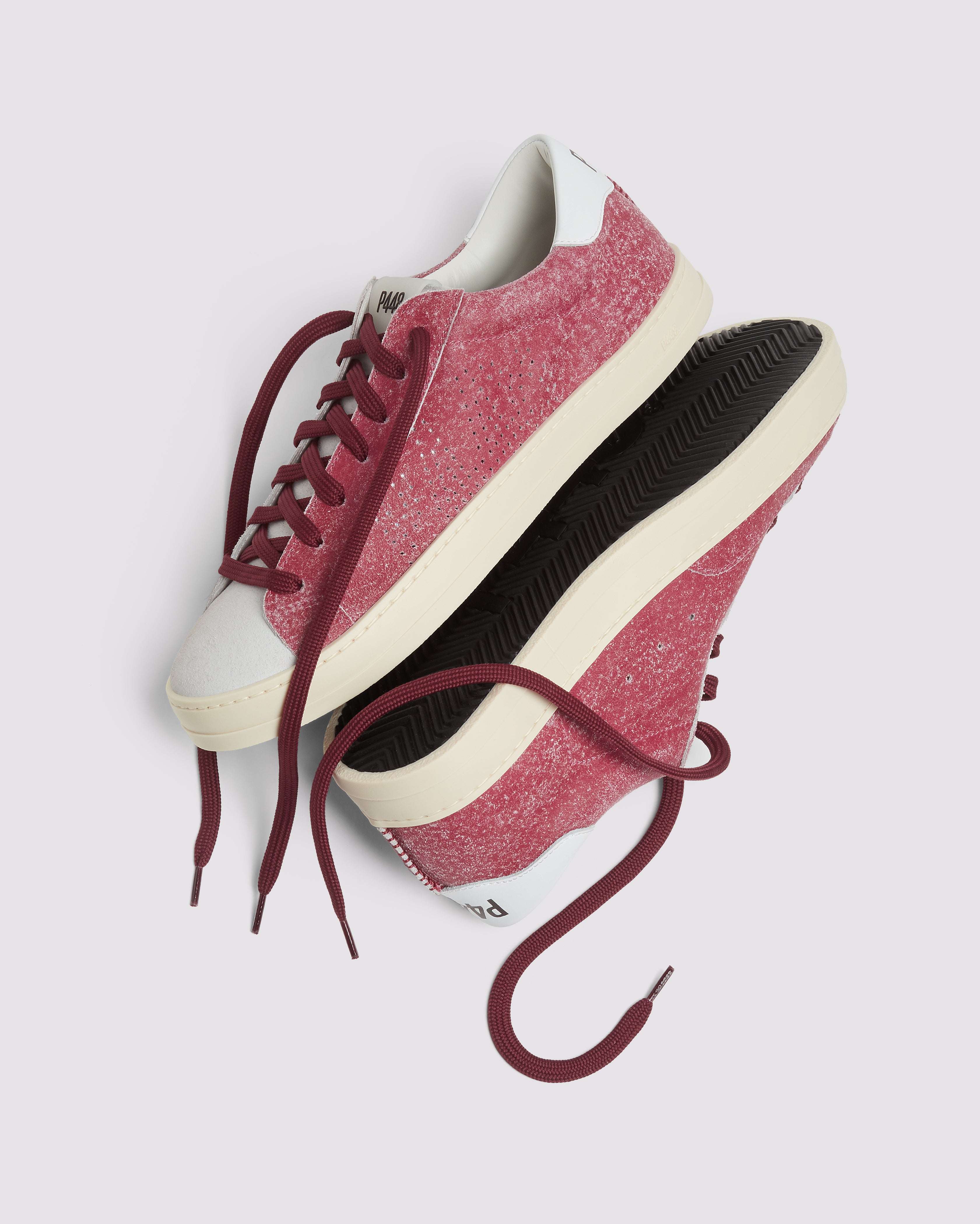 p448-john-deco-low-top-sneaker-burgundy-damen image 3