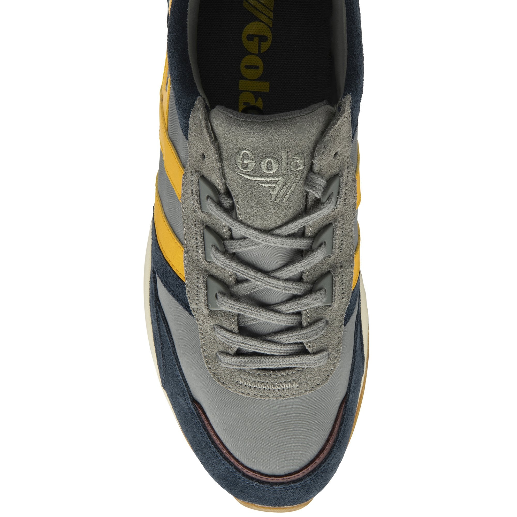 gola-chicago-herren-sneaker-grau-navy-gelb-retro-jogger image 5