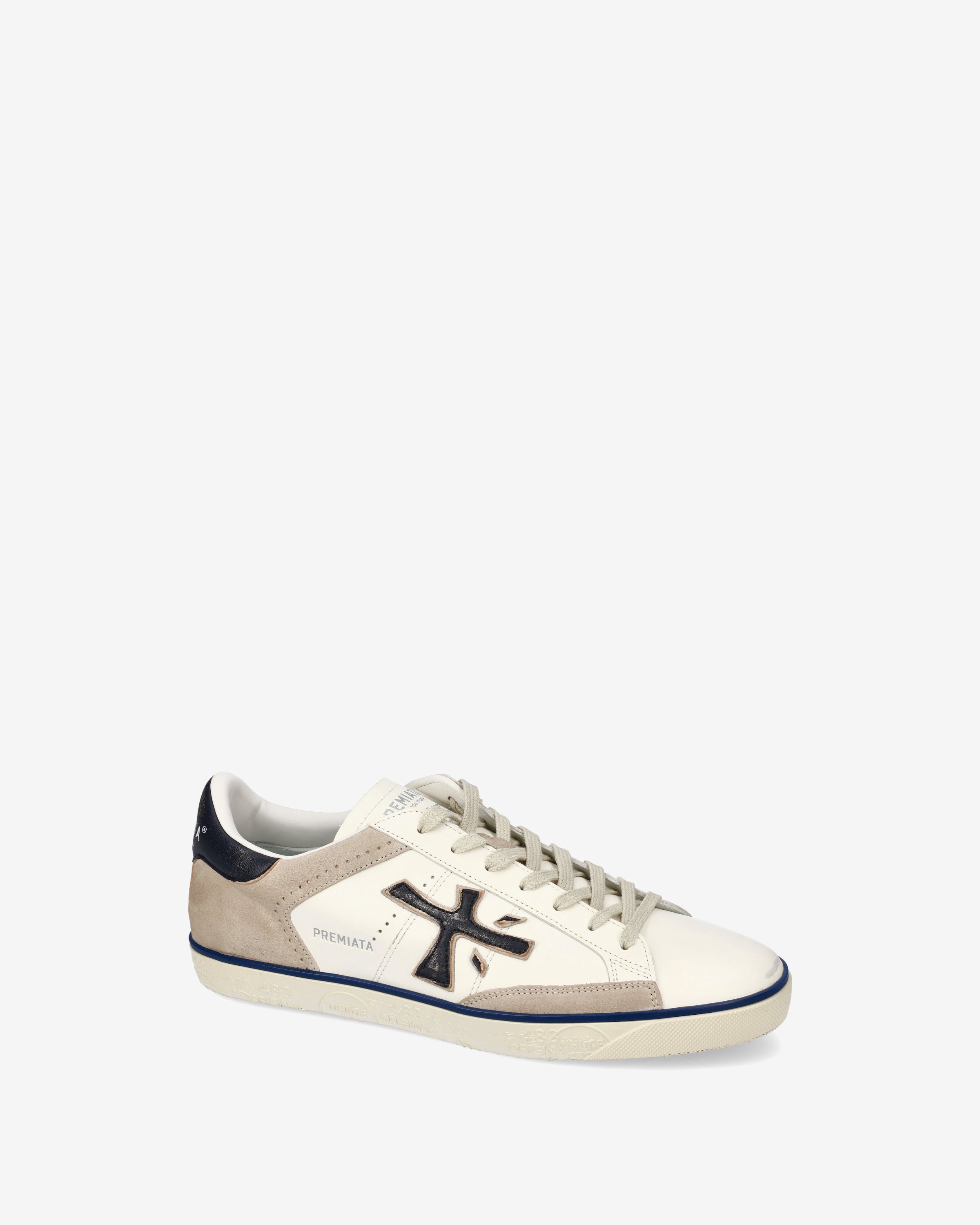 premiata-steven-7285-herren-sneaker-creme image 4