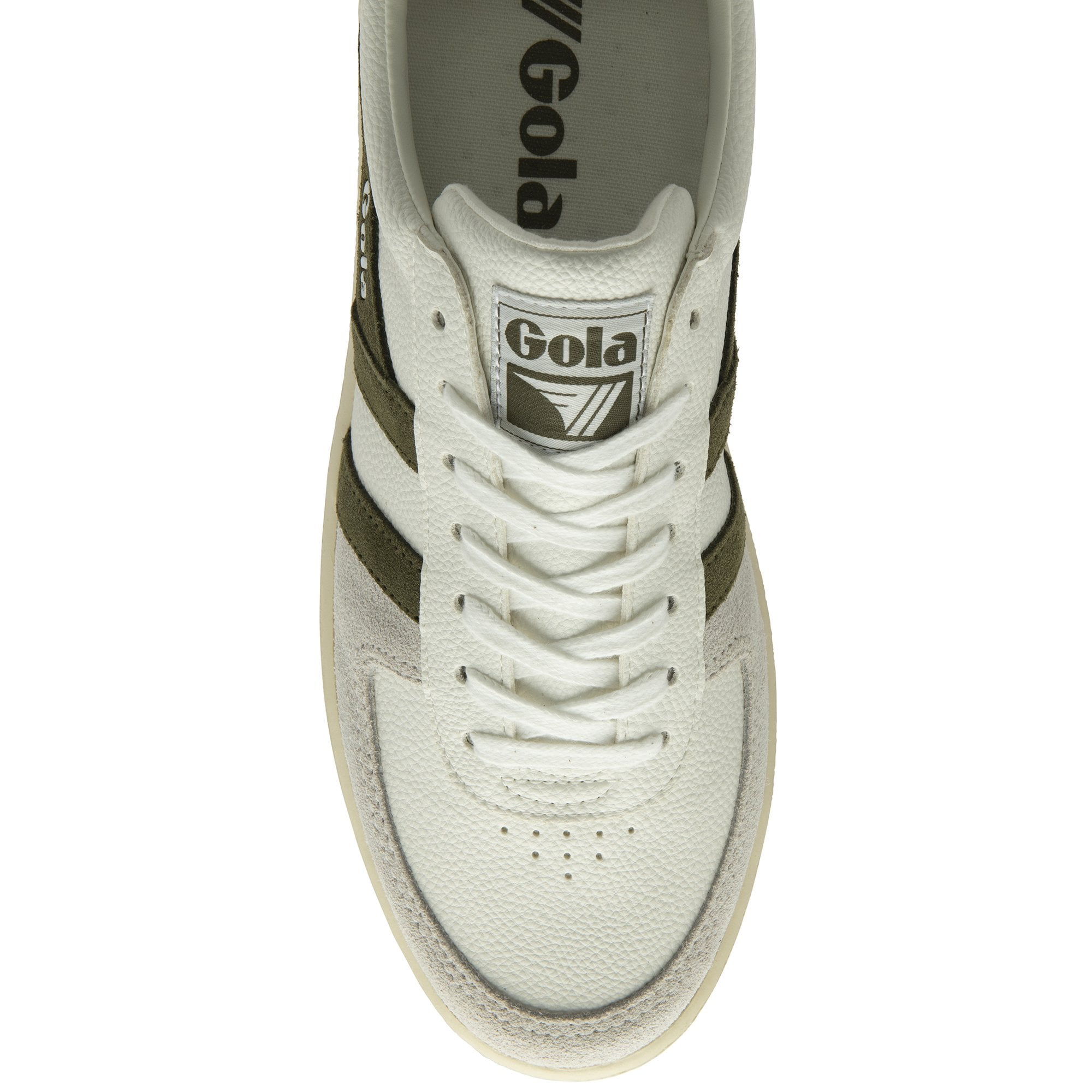 gola-grandslam-trident-herren-sneaker-wei-khaki-burgunder image 5