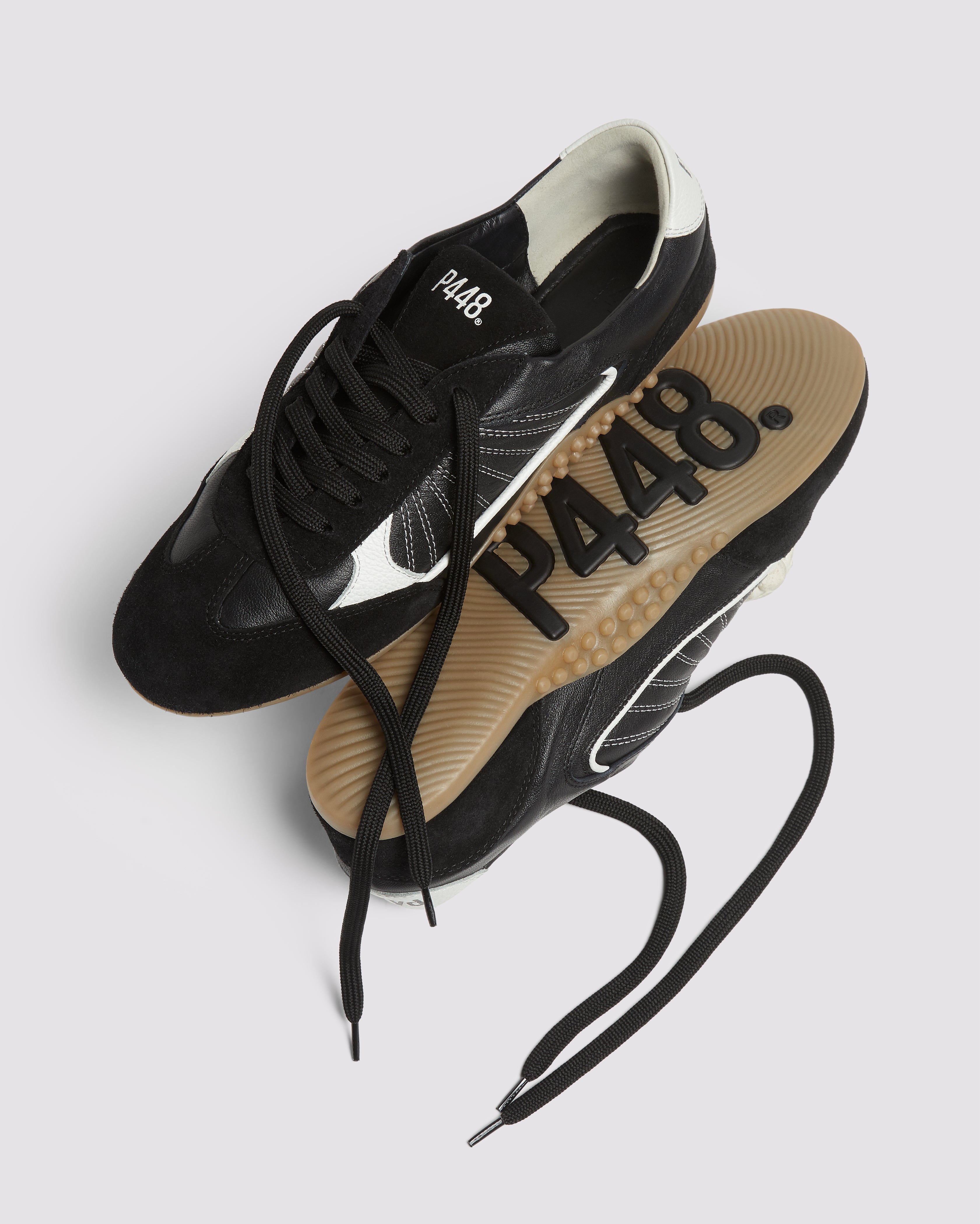 p448-lisbon-damen-sneaker-black-retro-soccer image 4