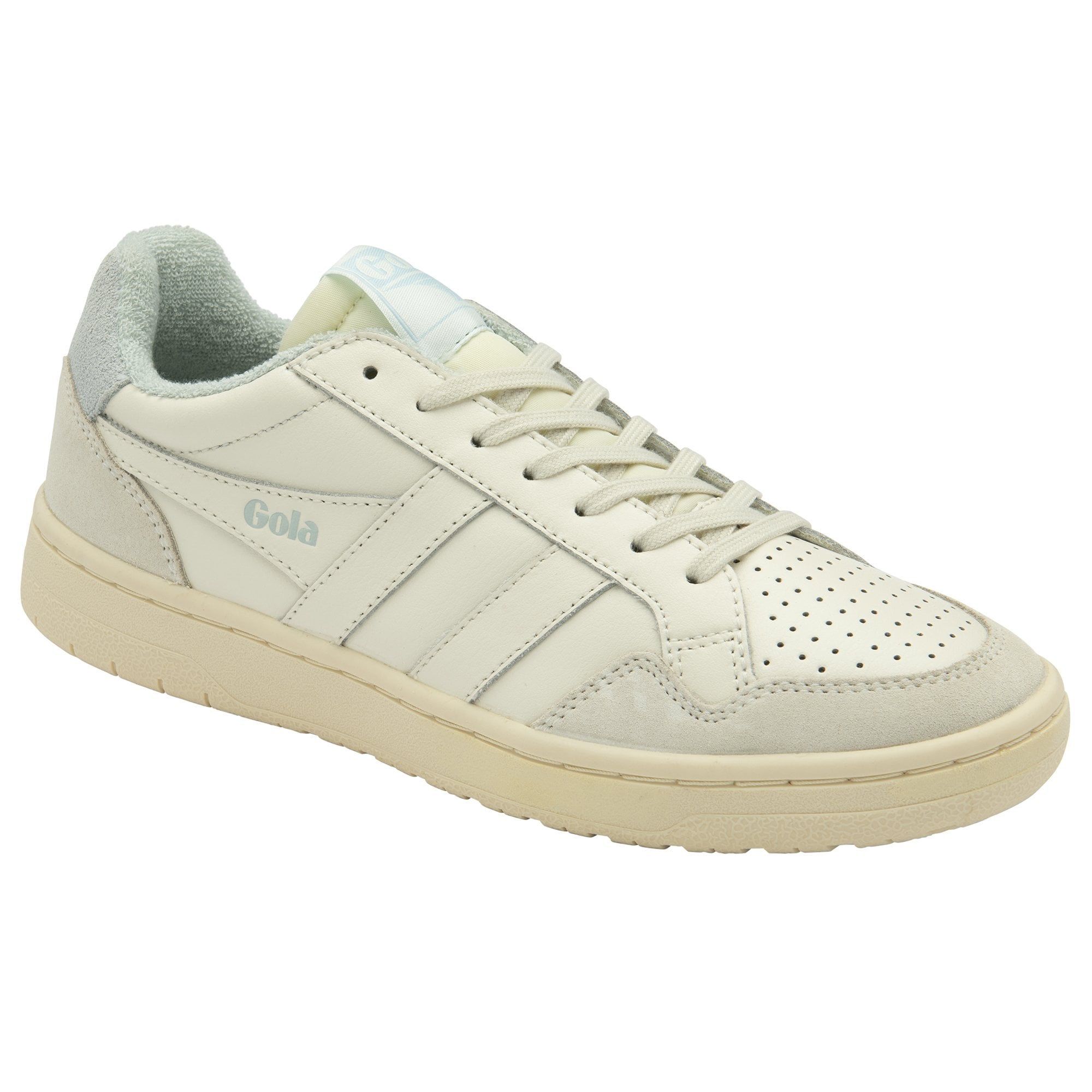 gola-eagle-damen-court-sneaker-off-white-eisblau image 2