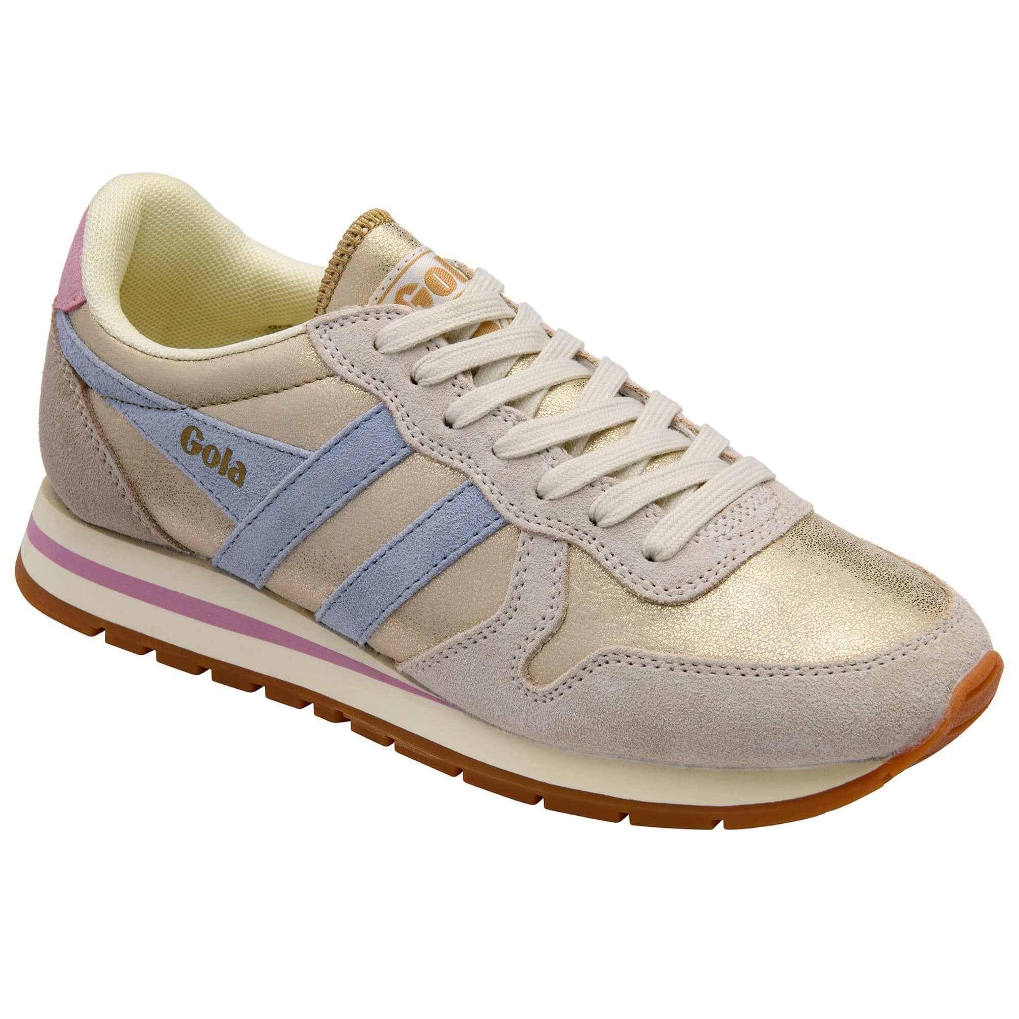 gola-daytona-blaze-damen-sneaker-gold-hellblau-bonbon image 2