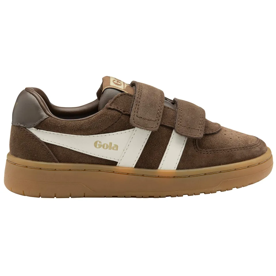 gola-hawk-wildleder-sneaker-f-r-kinder-ockerbraun-creme-mit-klettverschluss image 1