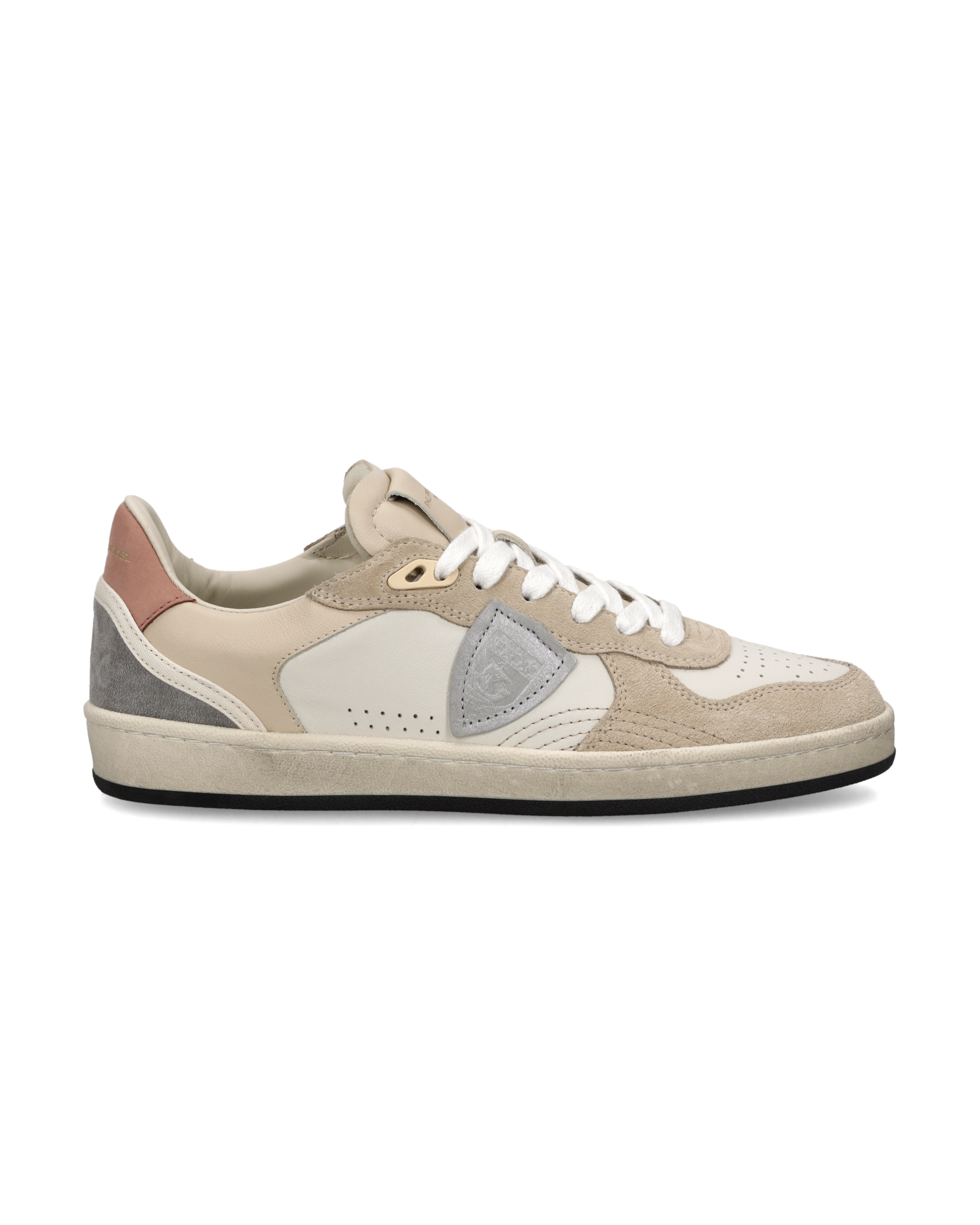 philippe-model-pgal-damen-sneaker-lait-beige-vieux-rose image 1